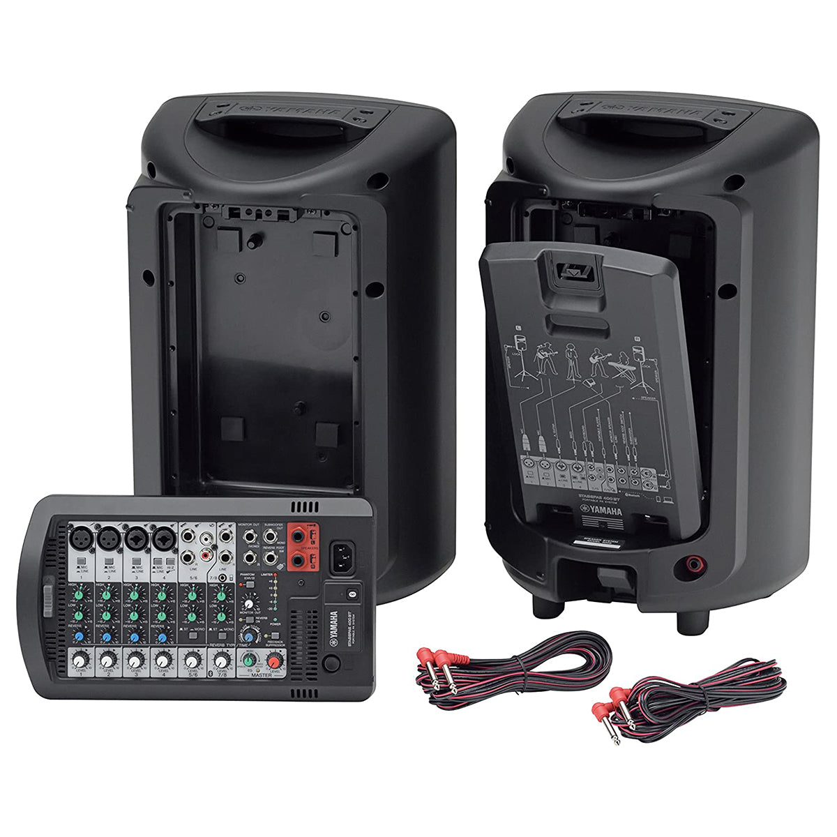 Sistema Audio Bocinas Mezcladora Bluetooth Yamaha STAGEPAS400BT SET